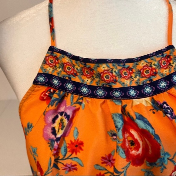 BeBop Floral Orange Purple Racerback Sundress - Taylor Swift Eras Tour Size XL - Picture 4 of 9